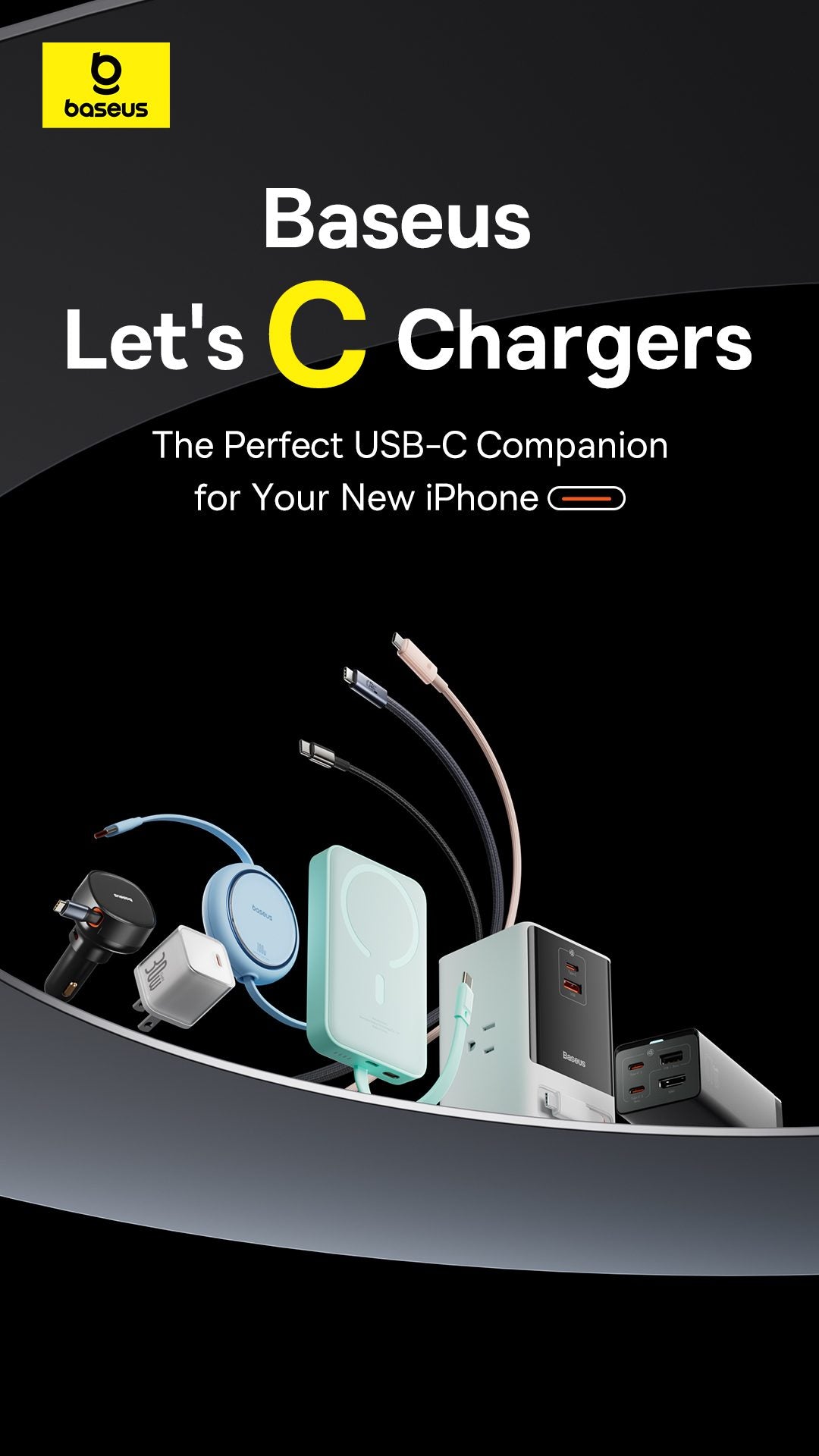 Baseus iPhone 15 USB-C Fast Charger, USB-C Charing Cable & more
