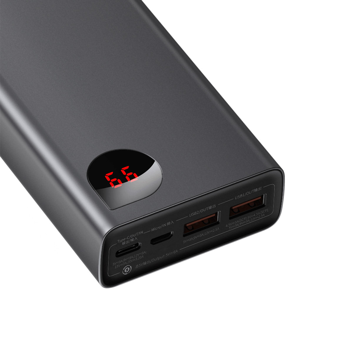  Power Bank Fast Charging 50000mAh, 65W Laptop Portable Charger  USB C Compatible with MacBook Dell, PD External Battery Bank Compatible  with iPhone 14/13, Cell Phone, Tablet, 3 Output &1 Input(Black) 