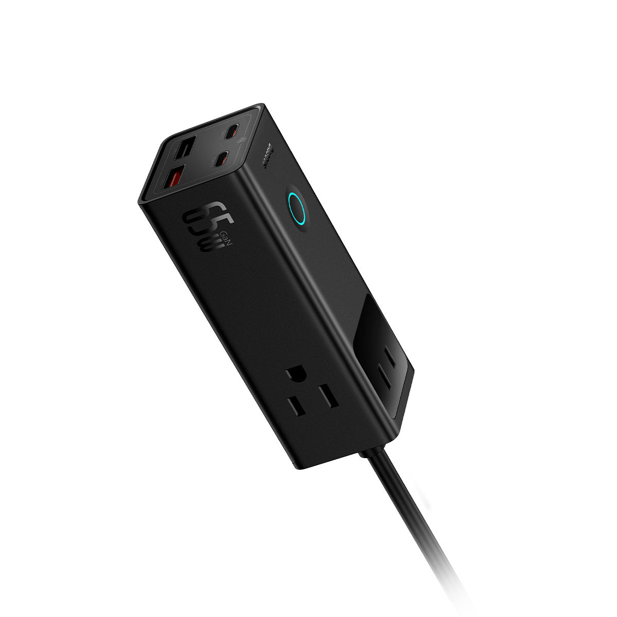 Charger Wall charger / powerstrip Baseus PowerCombo 65W, black
