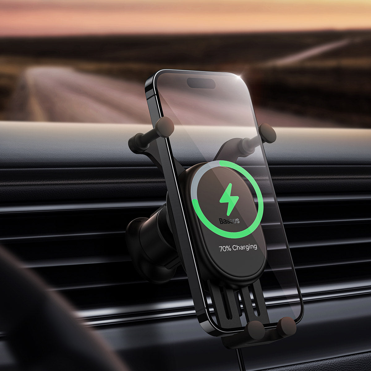 Baseus Auto Handy Halterung mit Wireless Fast Charge